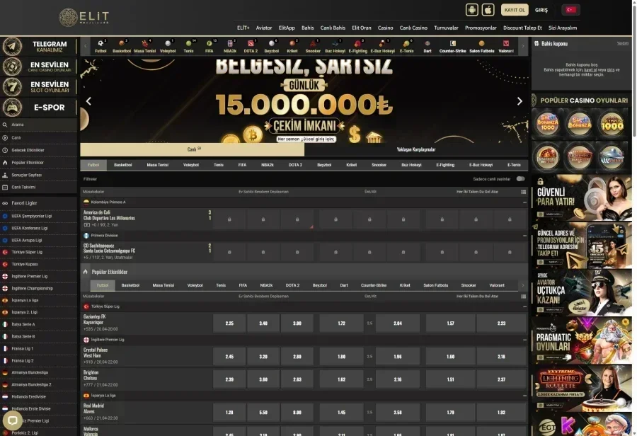 ElitCasino ekran görüntüsü